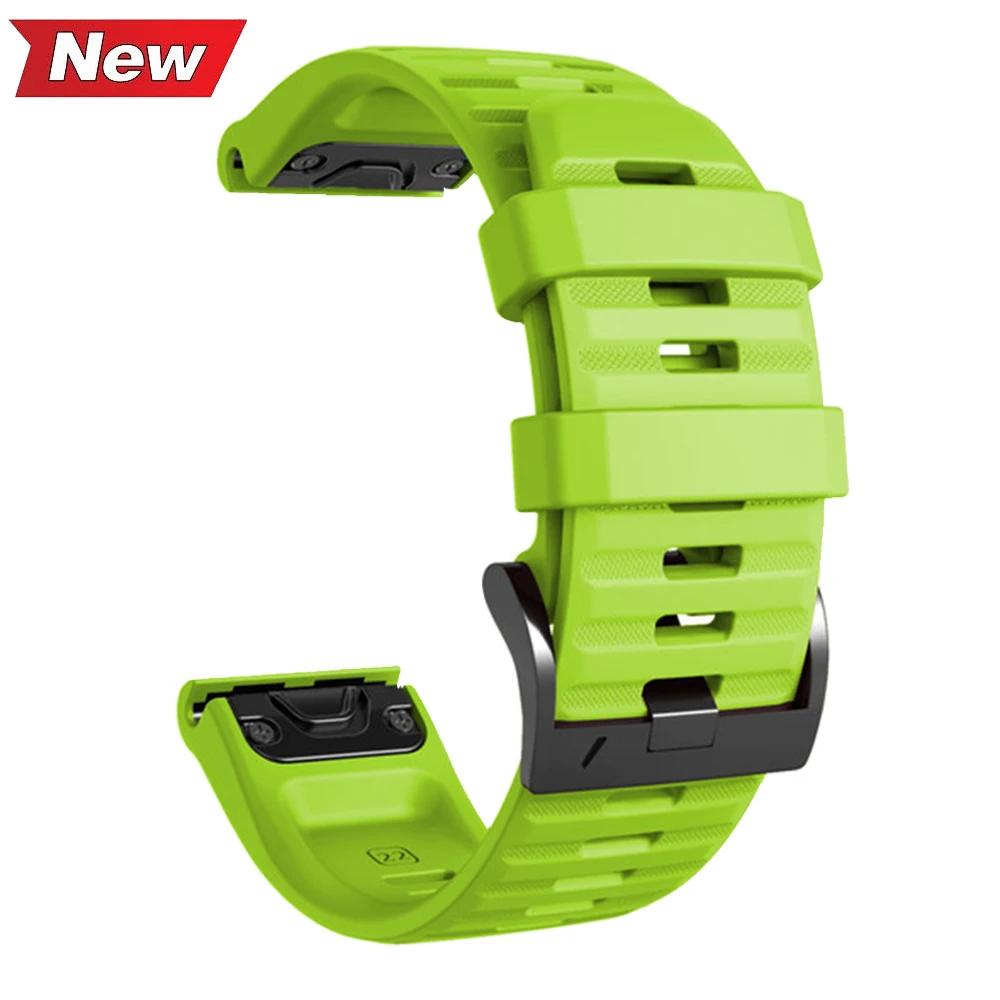 Enhanced Leather+Silicone QuickFit Watch Strap (22-26mm)