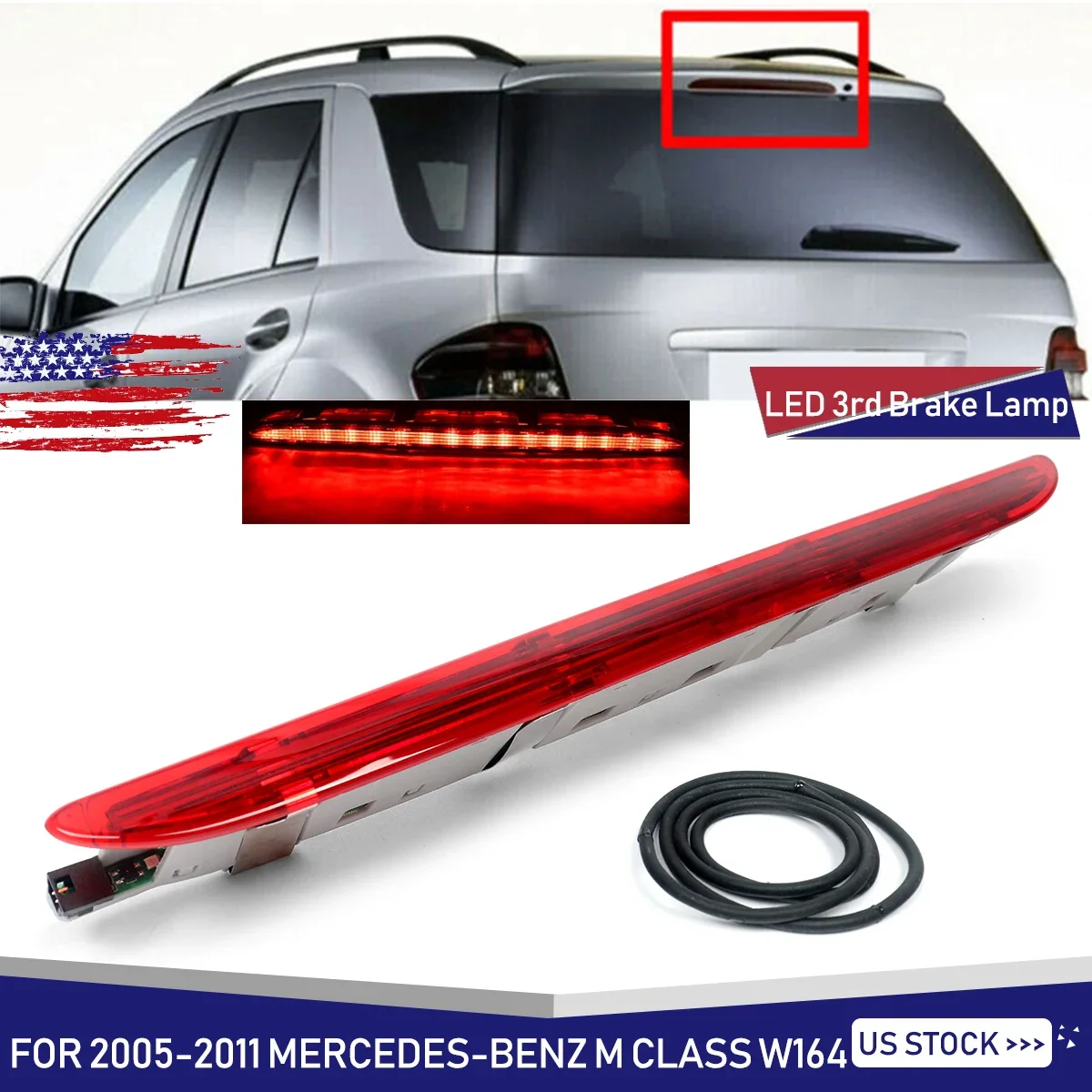 

Третья третья лампа с высоким тормозом для Mercedes Benz W164 ML320 ML350 ML500 05-2011