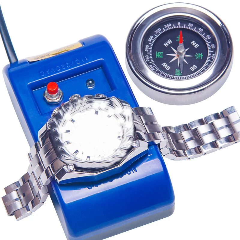 Watch Repair Tool Watch Degausser Mechanical Watch Adjustment Error Time Correction Compass Test Kit