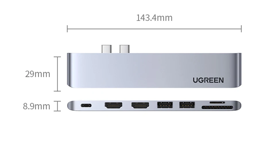 para hdmi rj45 usb pd 3.0 sd