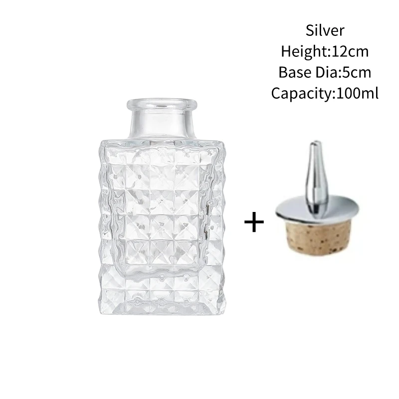 Vintage Glass Design Cocktail Bitters Bottle with Stainless Steel Dasher Top - Professional Bar Tool Accessory