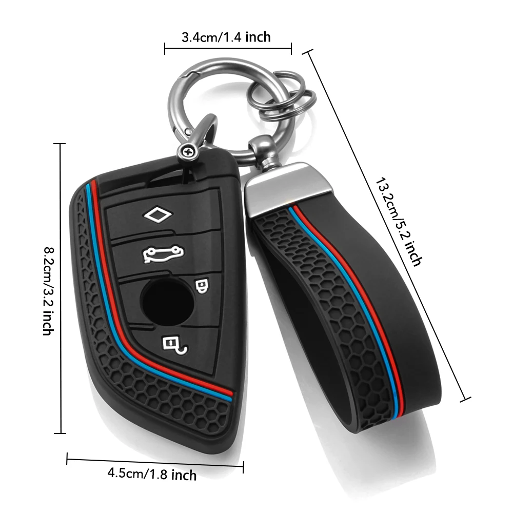 Silicone Car Key Case Cover Keychain Accessory