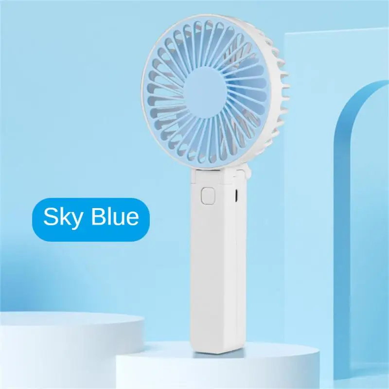 Hand Fan Varied Adjustable Durable Fall-proof Usb Rechargeable Fan Mini Small Polychromatic Convenient Outdoor Sports