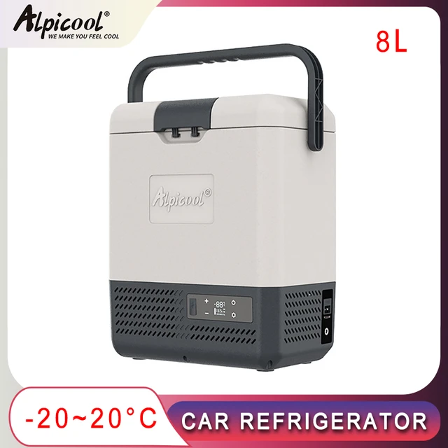 Alpicool C9PT Mini congelador portátil, refrigerador de coche de 12  voltios, refrigeración rápida de 10 cuartos de galón, con 12/24 V CC y  100-240 V