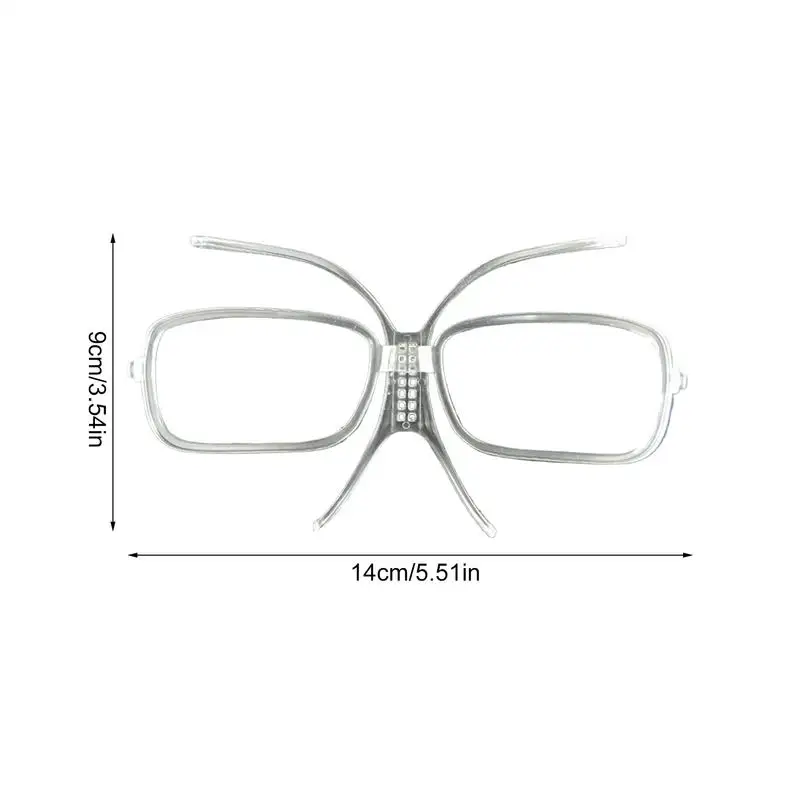 Ski Goggle Lens Prescription Inserts Adjustable Optical Adapter Flexible Bendable Inner Frame For Glasses Wearers Outdoor Skiing 6