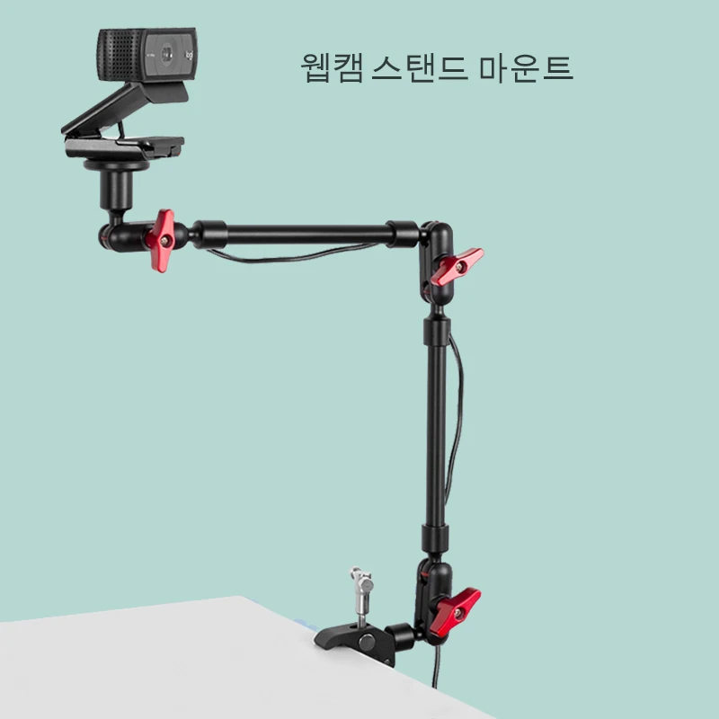 BFOLLOW 32 22 휴대 전화 브래킷 카메라 용 매직 암 관절 형 유연한 데스크 클램프 마운트 태블릿 Magsafe 웹캠 스탠드