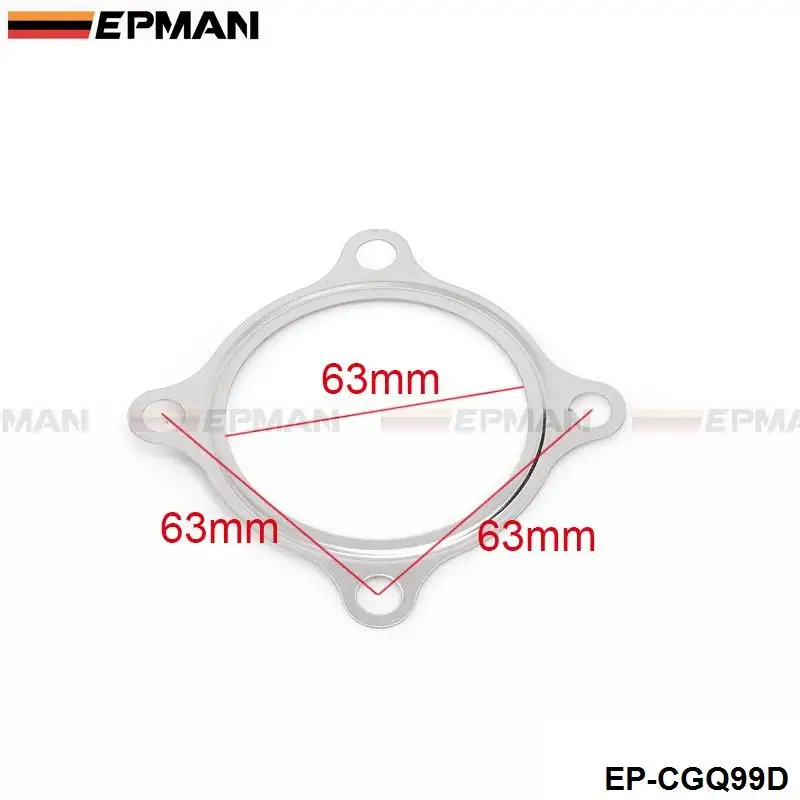 EPMAN 10PCS/LOT New 2.5" Inch 4Bolt Stainless Steel Turbo Exhaust Downpipe Flange Gasket For GT3582R GT35 T3 EP-CGQ99D