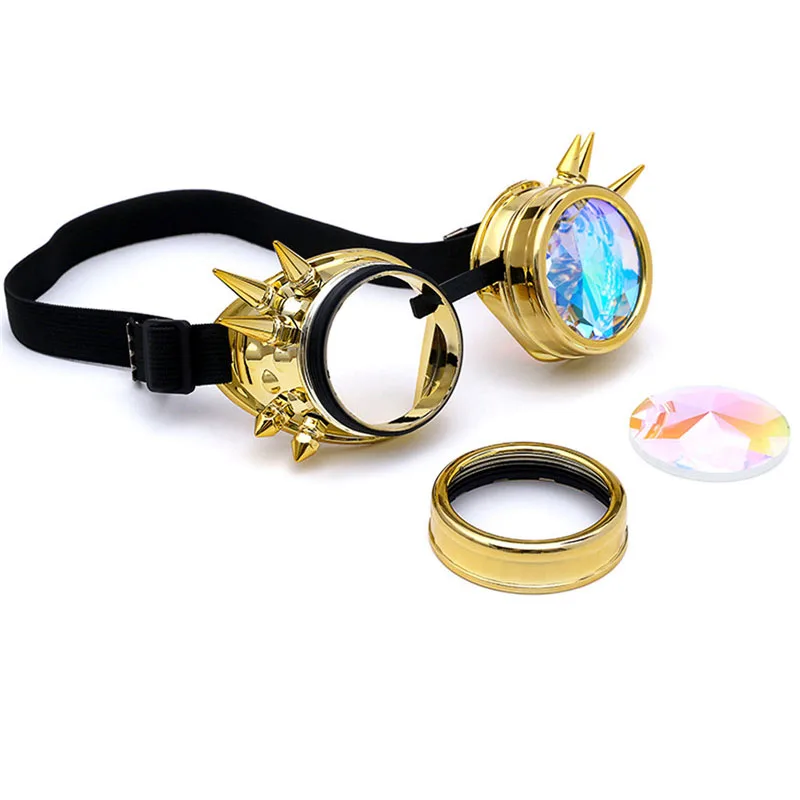 Occhiali Da Saldatura Steampunk Neri - Foto 3