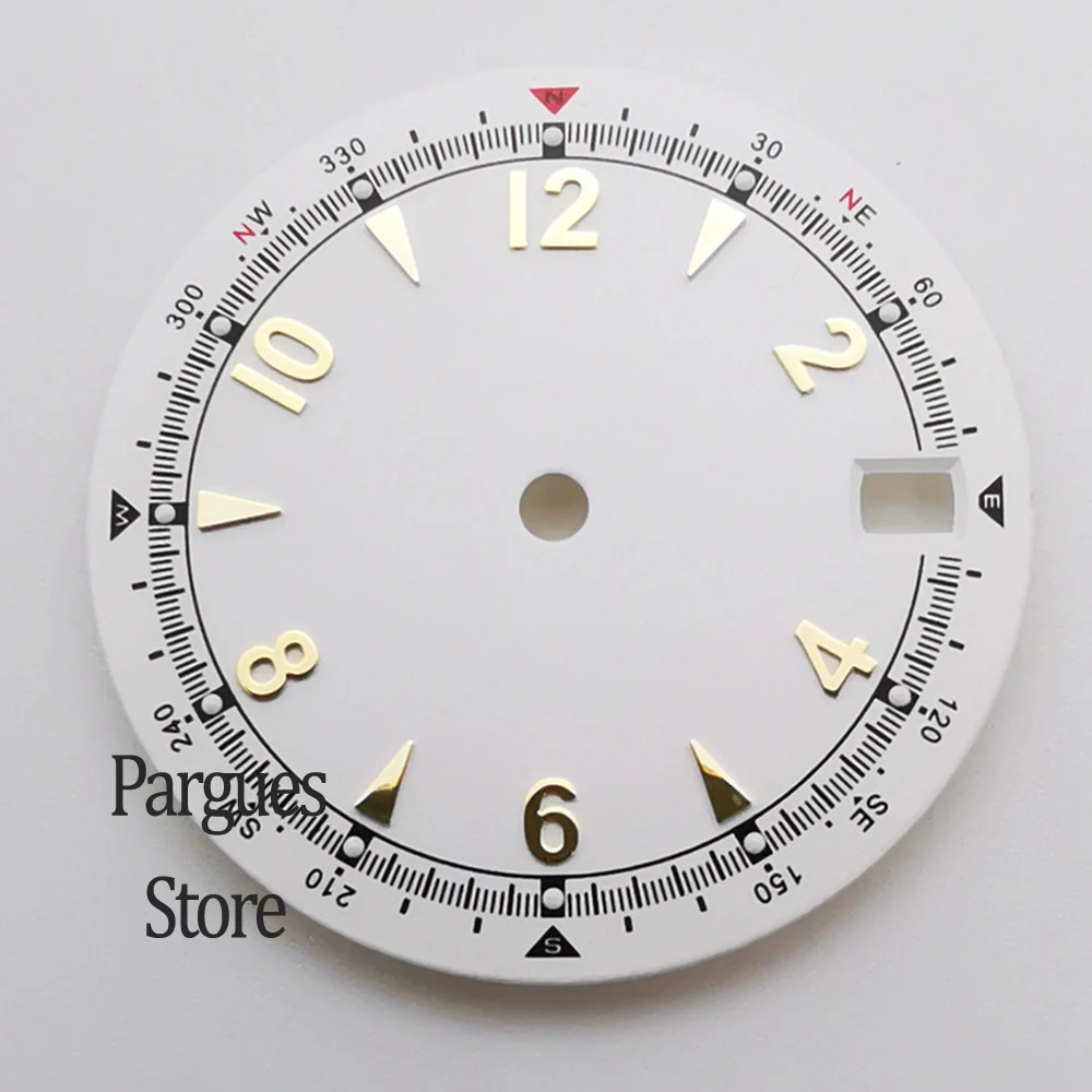 Green Luminous Arabic Pilot Alpinist Watch Dial