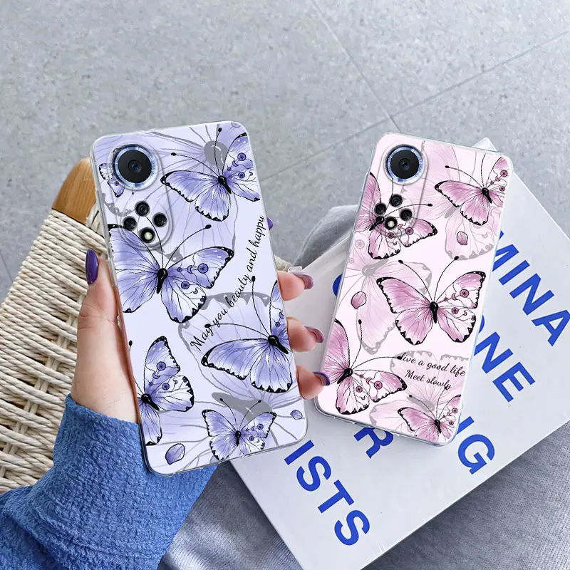 Luxurious Flower Clear Soft Silicone Protective Phone Case