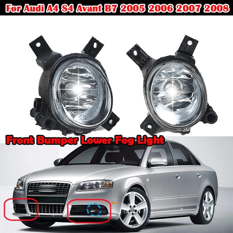 

For Audi A4 S4 Avant B7 2005 2006 2007 2008 8E0941699C 8E0941700C Car Led Fog Light With Halogen Bulb Hight Quality