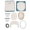 Adults Commode Chair Portable Toilet Odor Proof Foldable Bedside Commode Chair with Armrests for Home Bedroom Outdoor Activities 5