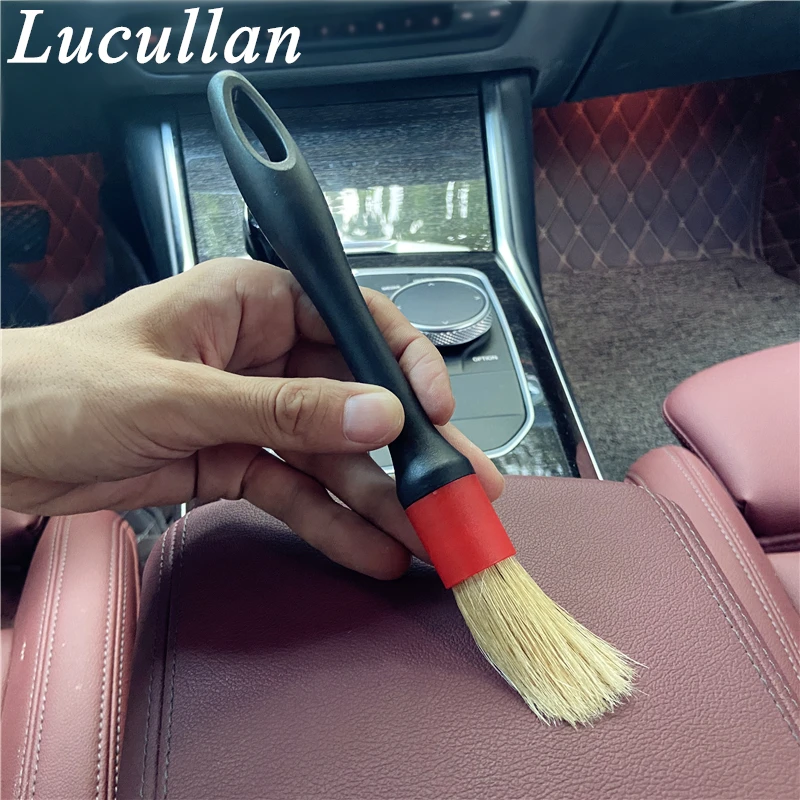 Lucullan Super Dense Natural Boar's Hair Premium Cleaning Brushes For Small  Spaces,Engine Bays,Exterior Detailing - AliExpress