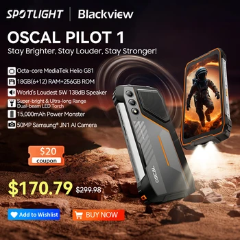 Blackview-Smartphone OSCAL PIuno 1 robuste, téléphone portable, 6 Go, 256 Go, écran HD + 6.67 pouces, 15000mAh, NDavid, première mondiale 1