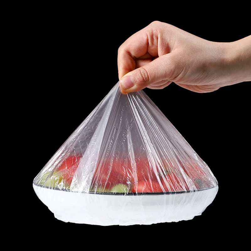 Food Cover 100/1000pcs Disposable Food Cover Plastic Wrap Elastic Food Lids For Bowls Cups Caps Storage Kitchen Fresh Keeping Saver Bag