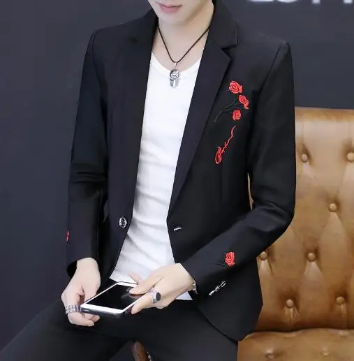 

Men's Slim Fashion Suit Teenager Casual Suit Top