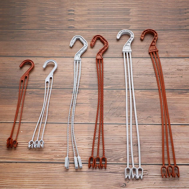 10 db Növényi Akasztó Makrame Függő Virágcserepek Tartó Kerti Ültetvényes Horgok Otthoni Dekoráció Kertész Virágvirág Állvány Horog - Image 4