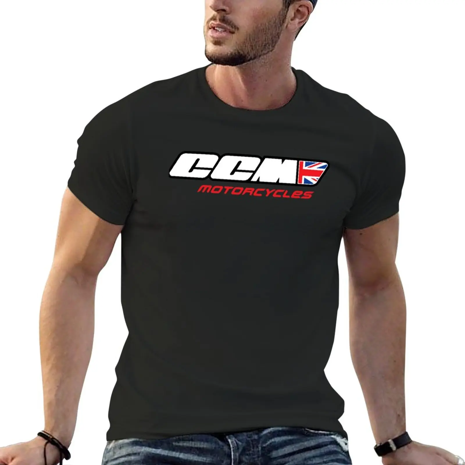 

New Ccm motorcycles british logo classic T-Shirt t shirt man cute tops summer clothes man clothes mens cotton t shirts