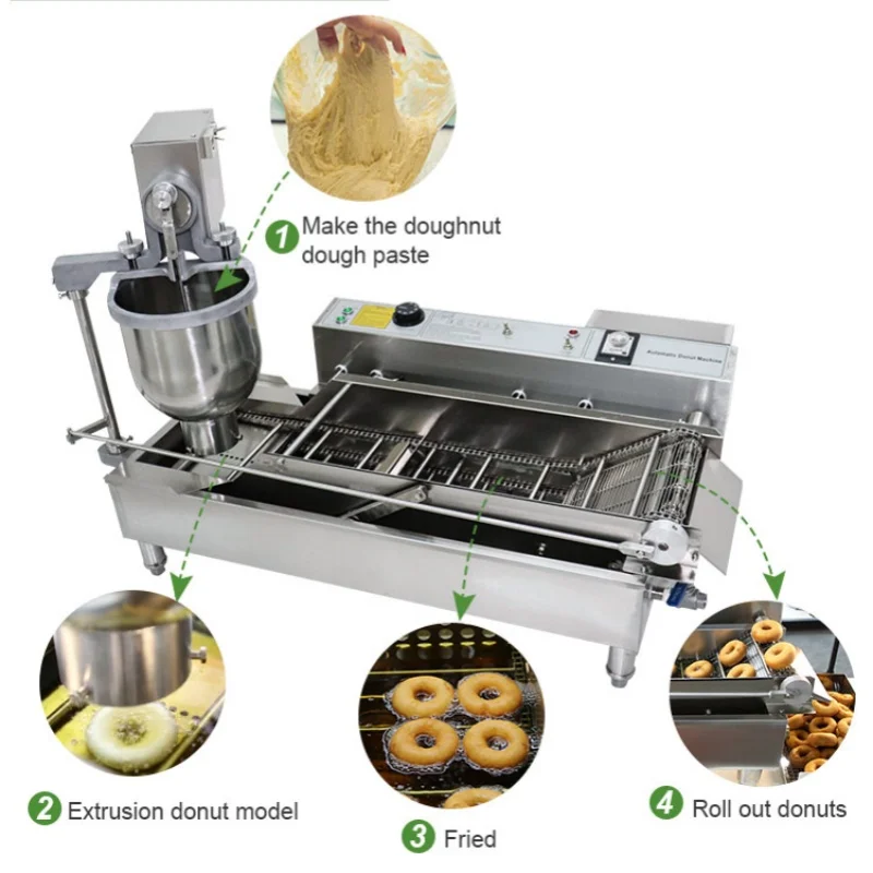 Multifunctional Stainless steel Donut Make Machine Automatic Making Donut Machines For Business Beverage Factory Restaurant