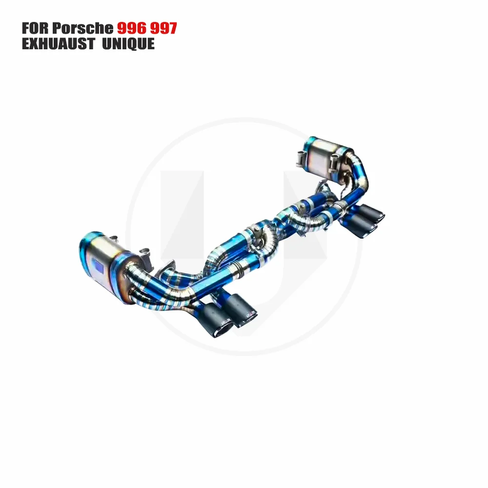 

UNIQUE Titanium Alloy Exhaust System Performance Valve Catback For Porsche 997 996 Muffler For Cars