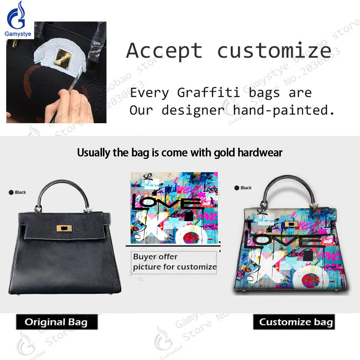 Personalizar bolso Art Hand Painted Eiffel Tower Bags Women Clutch purses  and handbags Designer Ladies purses Genuine Leather - AliExpress