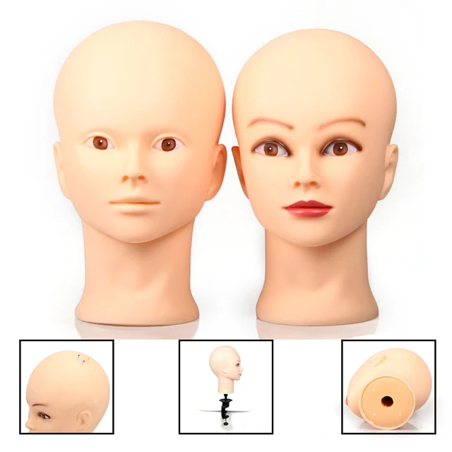 Professional Cosmetology Bald Mannequin Head Manikin Model Doll