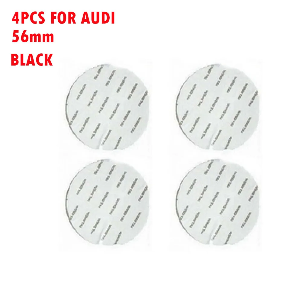 4 Pezzi 56Mm Coprimozzo Coprimozzo Coprimozzo Adesivi Per Audi A5 A6 Q5 Q7 S Line