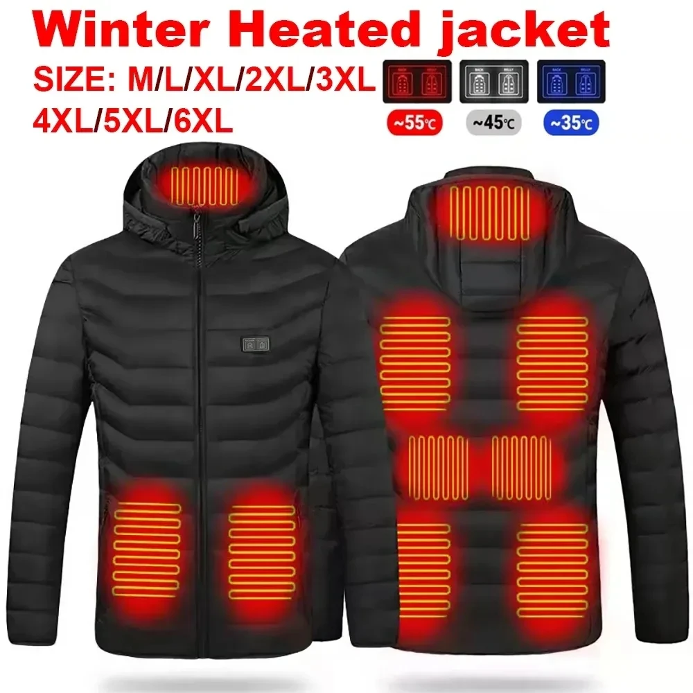 

Heated Jacket Men Women Winter Warm USB Heating Jackets Coat Smart Thermostat Heated Clothing Waterproof Warm Jackets Outdoor
