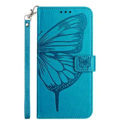 Butterfly Pattern Wallet Flip Case with Card Slots and Back Cover - Honor 10 Lite (YB0445)