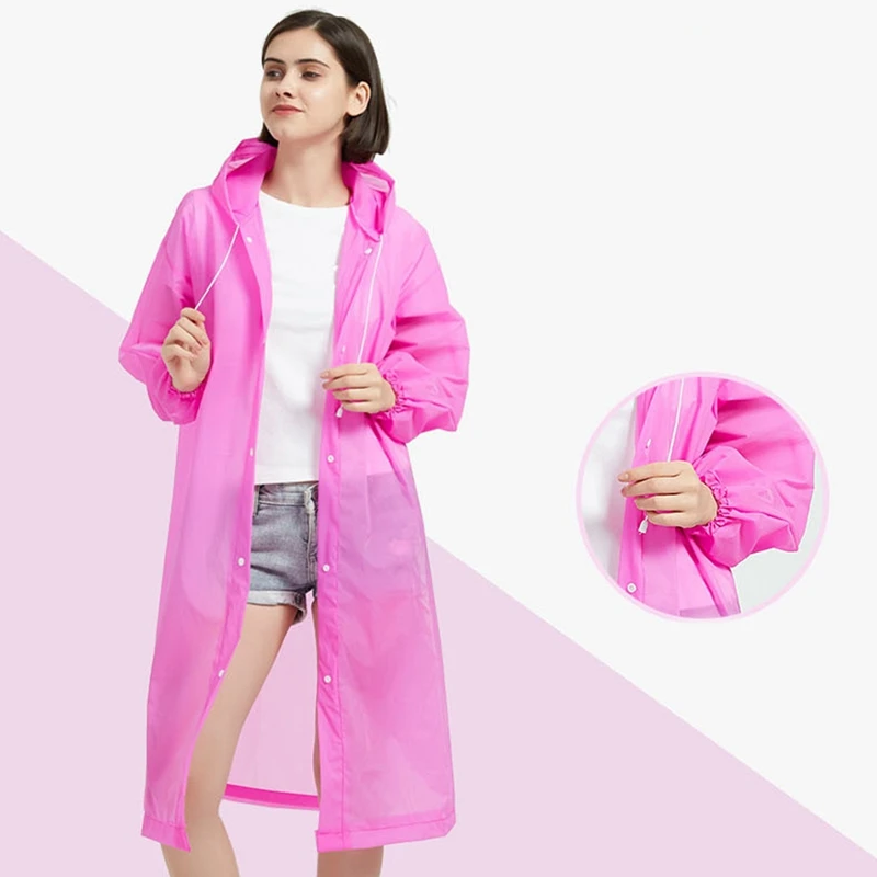 Motorcycle Raincoat Motorcycle Light Knee-length Hooded Raincoat Reusable RainDay Coat Women Clear Transparent For Outdoor Camping Sports E-bike motorcycle raincoat,rain poncho,raincoat suit,bike raincoat