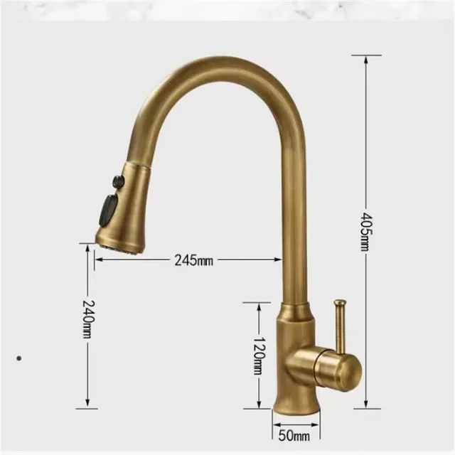 ก๊อกน้ำอ่างล้างหน้าทองเหลืองแบบโบราณหมุนได้360องศาก๊อกอ่างก๊อกน้ำสำหรับห้องครัวผสมก๊อกผสม Torneira cozinha 6