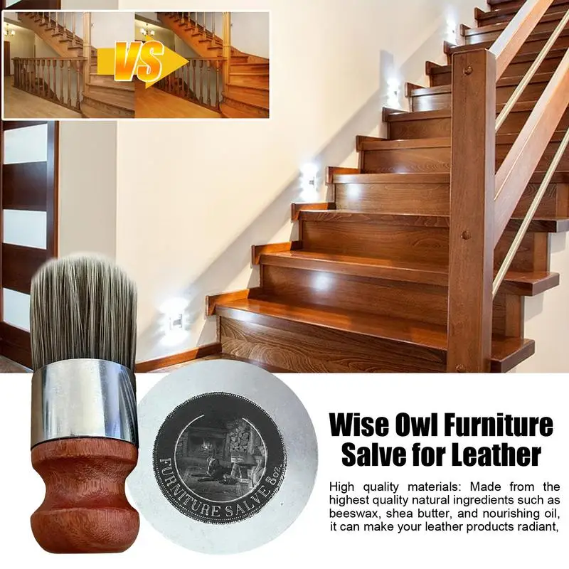 

Wise Owl Furniture Salve For Leather Furniture Salve, Furniture Leather Couch Cleaner Leather Furniture Salve With Brush house