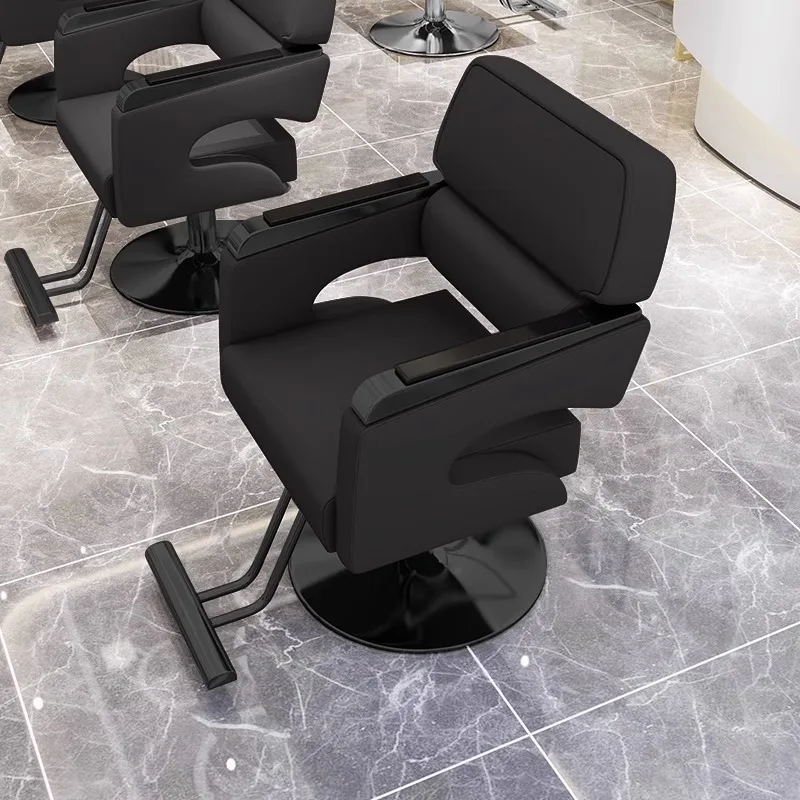 Recliner Rolling Barber Chairs Pedicure Manicure Hydraulic Facial Barber Chairs Tattoo Cadeira Barbeiro Salon Furniture YQ50BC