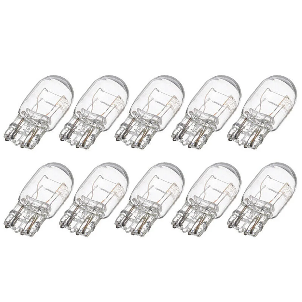 10pcs T20 7443 7440 Signal Light W21/5W Clear Glass DRL Daytime Running Lights Turn Stop Signal Brake Tail Light Bulbs