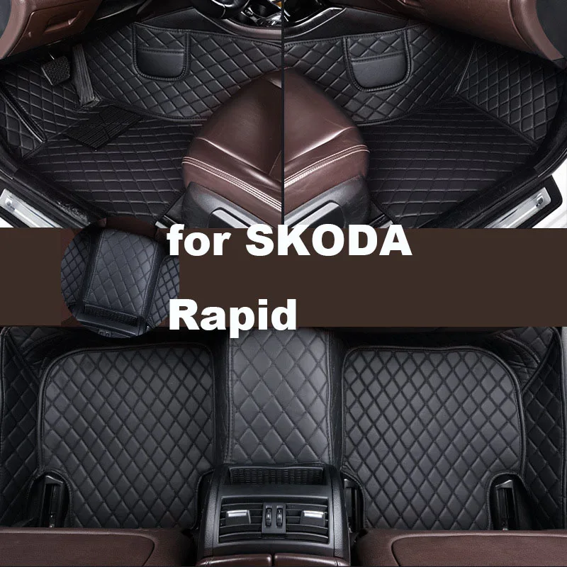 

Autohome Car Floor Mats For SKODA Rapid 2004-2019 Year Upgraded Version Foot Coche Accessories Carpetscustomized