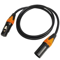 สายไมโครโฟน XLR แบบ 3 พิน ตัวผู้-ตัวเมีย ความยาว 50 ซม. 1 ม. 2 ม. 3 ม. 5 ม. 10 ม. สายสัญญาณเสียงบาลานซ์ สำหรับไมโครโฟน ลำโพง เครื่องขยายเสียง ระบบเสียง PA 5