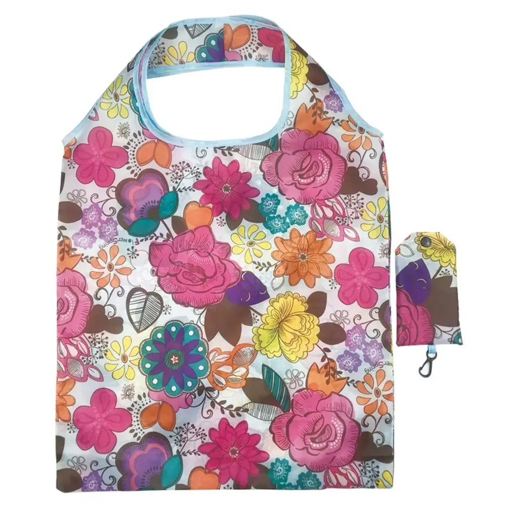 Eco-Friendly Reusable Foldable Shopping Bag - Durable & Washable Shoulder Tote