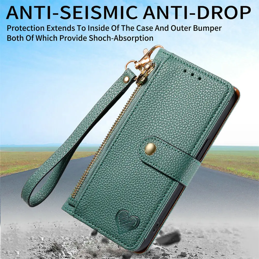 For Redmi Note 11 Pro Plus 5G Luxury Case RFID Zipper Leather Book Funda Xiaomi Redmi Note 11s 11t 11e 11se 11r S E Wallet Cover