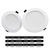 10pcs LED Downlight AC 220V 7W 9W 12W 15W 18W Recessed Round Ceiling Dowm Light Bedroom Indoor Living Room Spotlight Lighting - Image 3