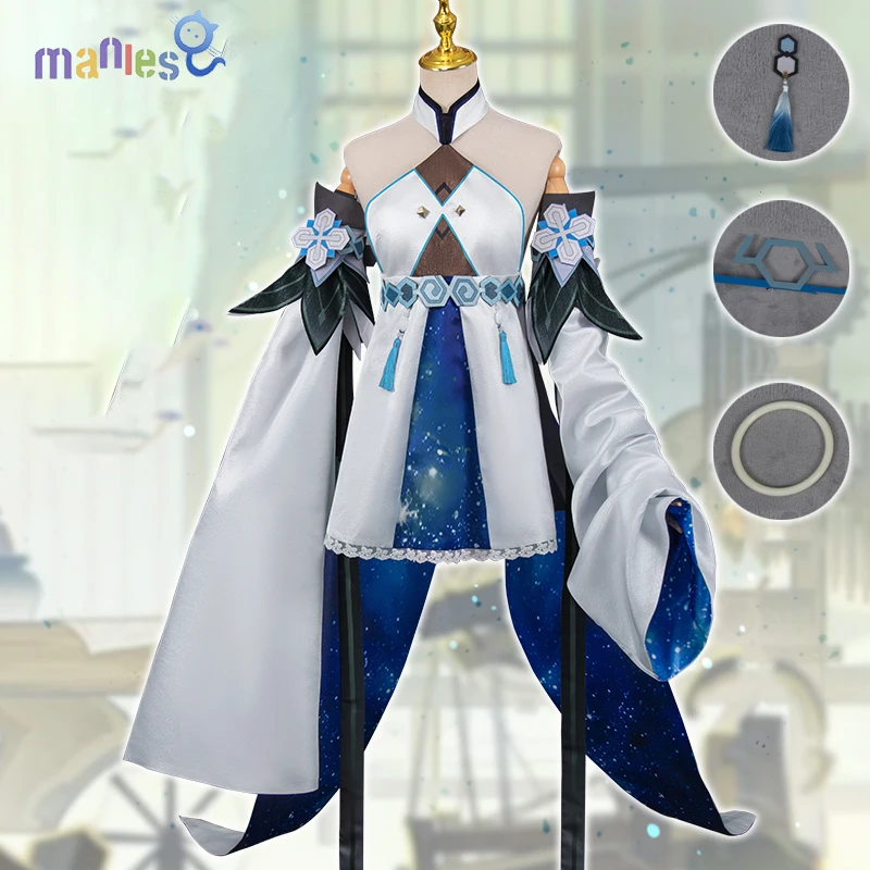 

Manles Genshin Impact Guizhong Haagentus Game Suit Gorgeous Dress Uniform Cosplay Costume Halloween Party Outfit Women