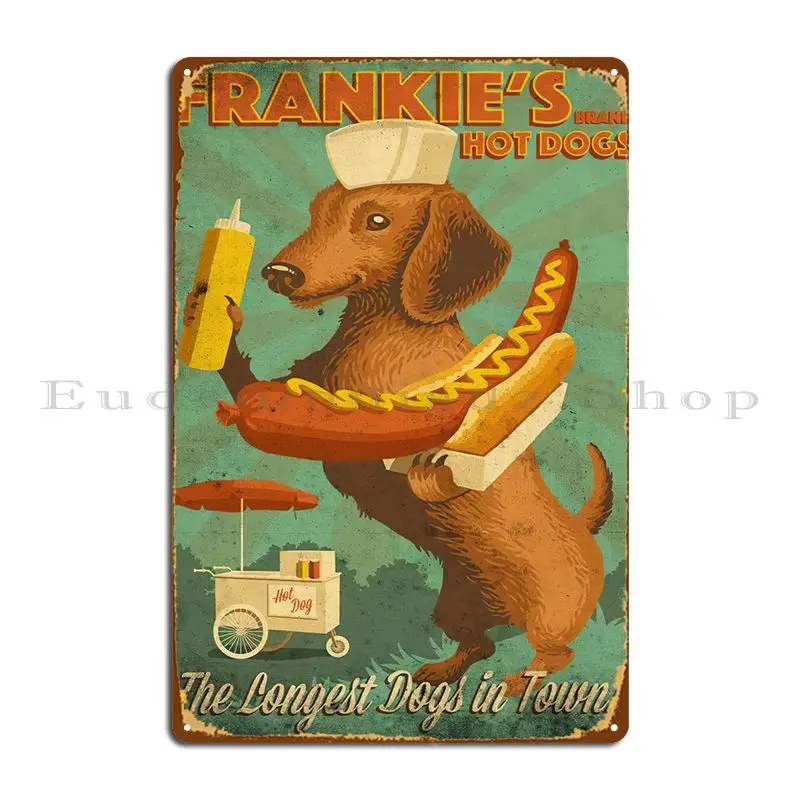 Franky Bassotto Funny Metal Sign Garage Personalizzato Garage Personalizza Cinema Tin Sign Poster