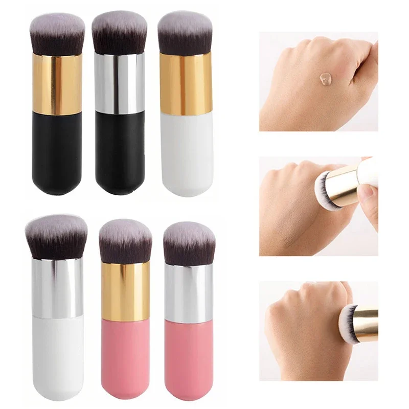 1pc Soft Powder Makeup Blush Foundation Portable Lady Makeup Brush Cosmetic Tool Make Up Cosmetic Large Single Brush Facial makeup brush makeup tool