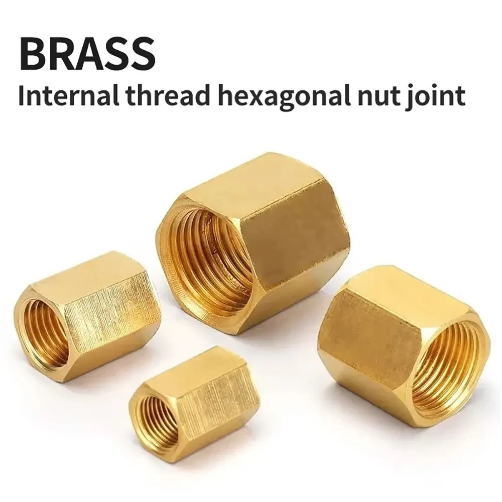 Brass Hex Connector Pipe Fitting for Water Fuel Gas