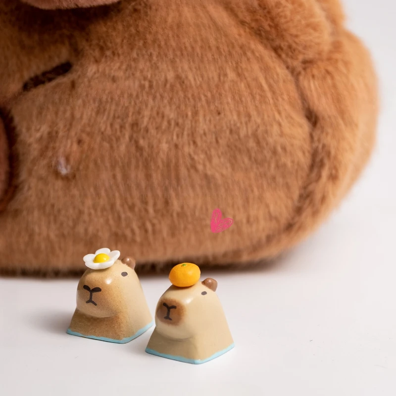 

MiFuny Capybara Magnetic Keycaps Personalized Cute Appearance Handmade Resin Material Creative Keycaps for Mechanical Keyboard