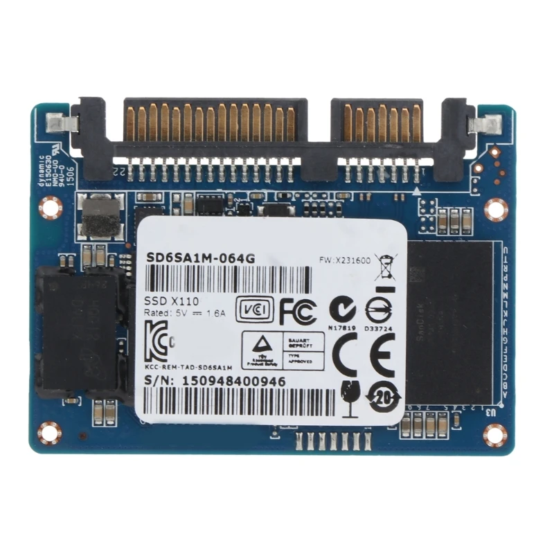 M551 노트북 서버-Pos-Machine 컴퓨터용 하프 슬림 솔리드 스테이트 드라이브 SSD에 적합한 64GB 미니 SSD
