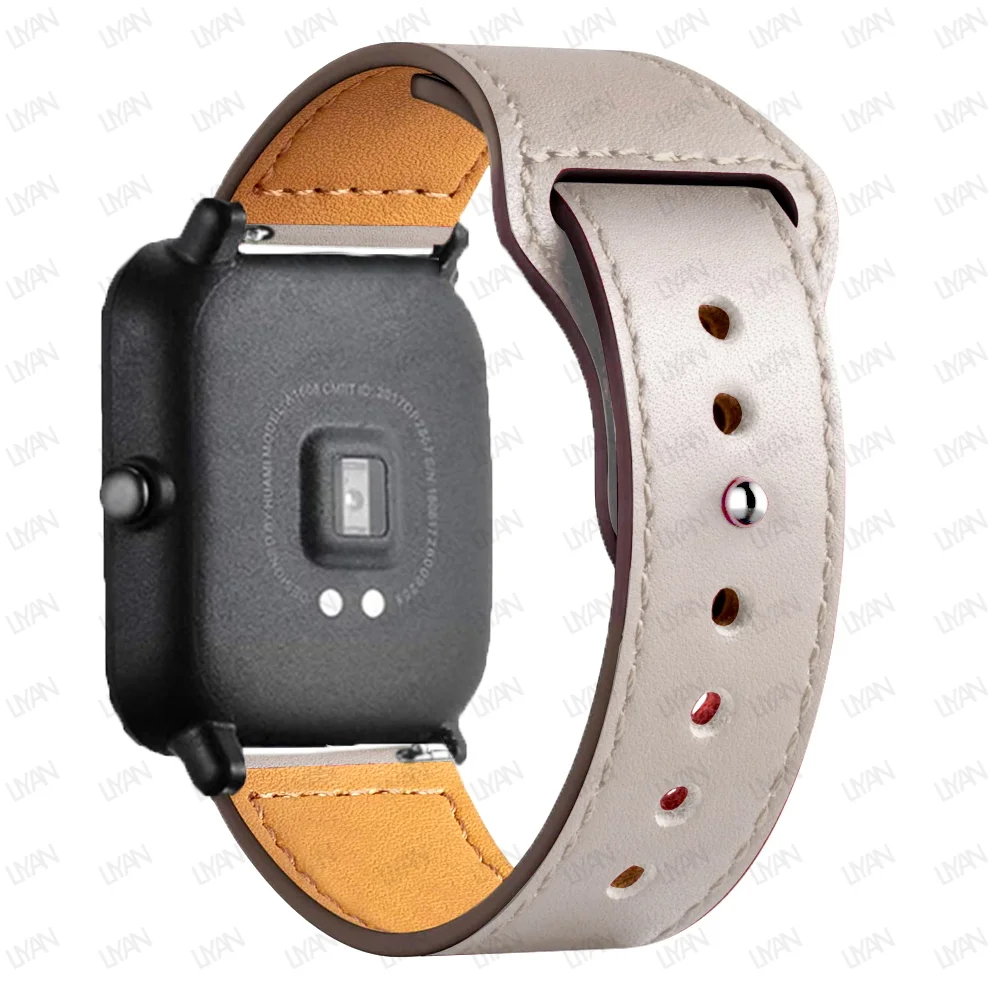 Premium Leather Watch Band - Elegant 20mm/22mm Strap Bracelet
