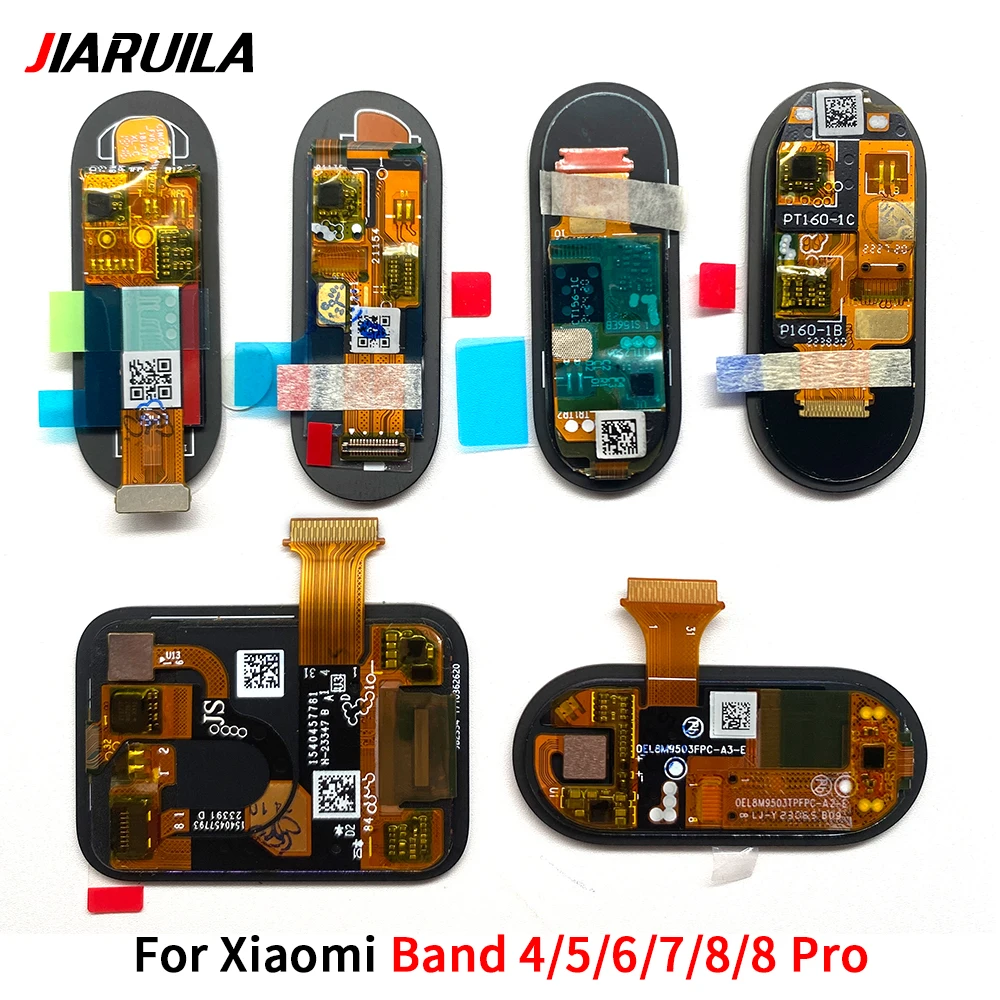 For Xiaomi Mi Band 4 5 6 7 8 Pro 8Pro LCD Display Touch Screen Digitizer Assembly For Xiaomi Mi Band5 Band6 Band7 Band8