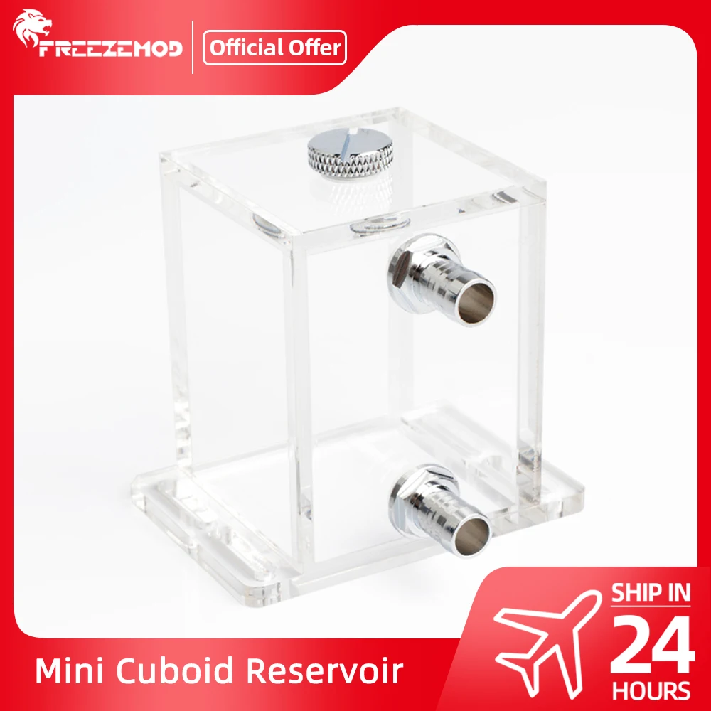 Zemod-tanque de Refrigeração de Água Acrílica Reservatório Totalmente Transparente Mini Watercooler Quadrado Pmma 200ml mm de Espessura pc Mod