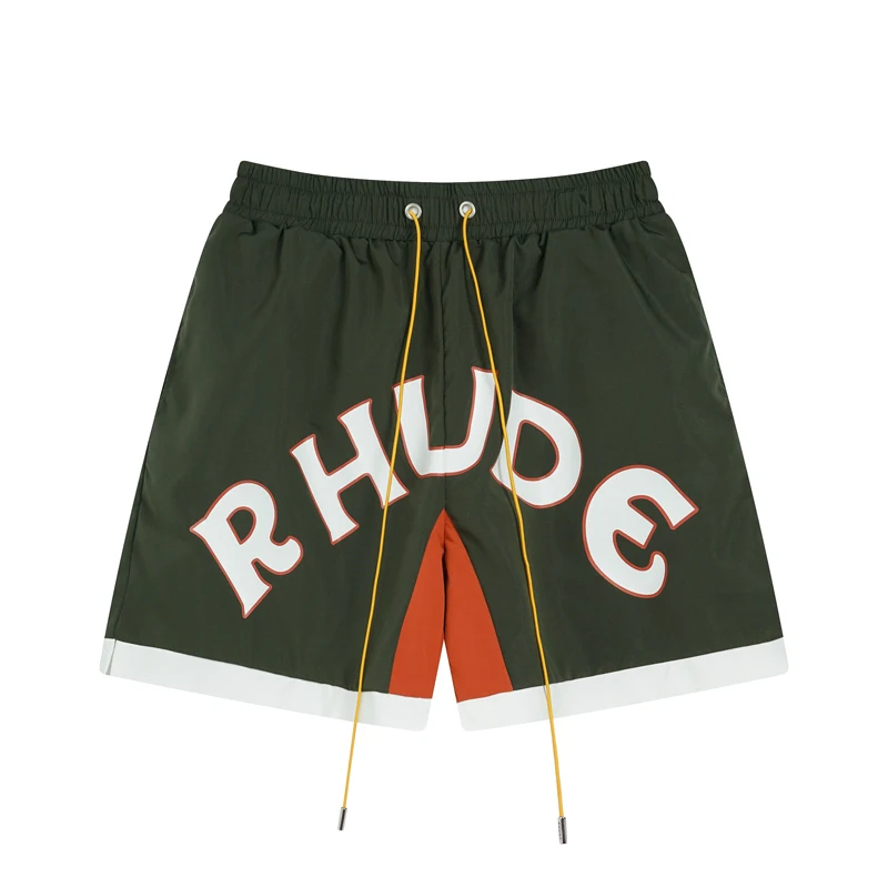 High Quality Streetwear Multi-color Rhude Beach Shorts Men Women Loose Breathable Casual Shorts