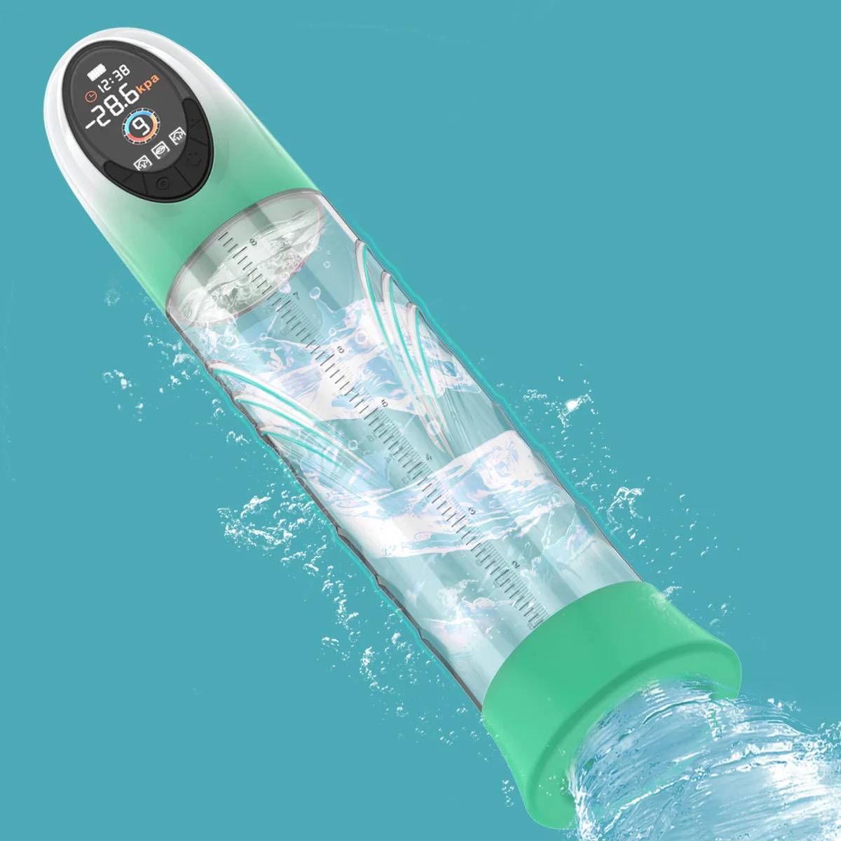 Penis Pump Male Sex Toys Electric Vacuum IPX7 Waterproof LCD Display 4 Pressure Levels 9 Suction Training